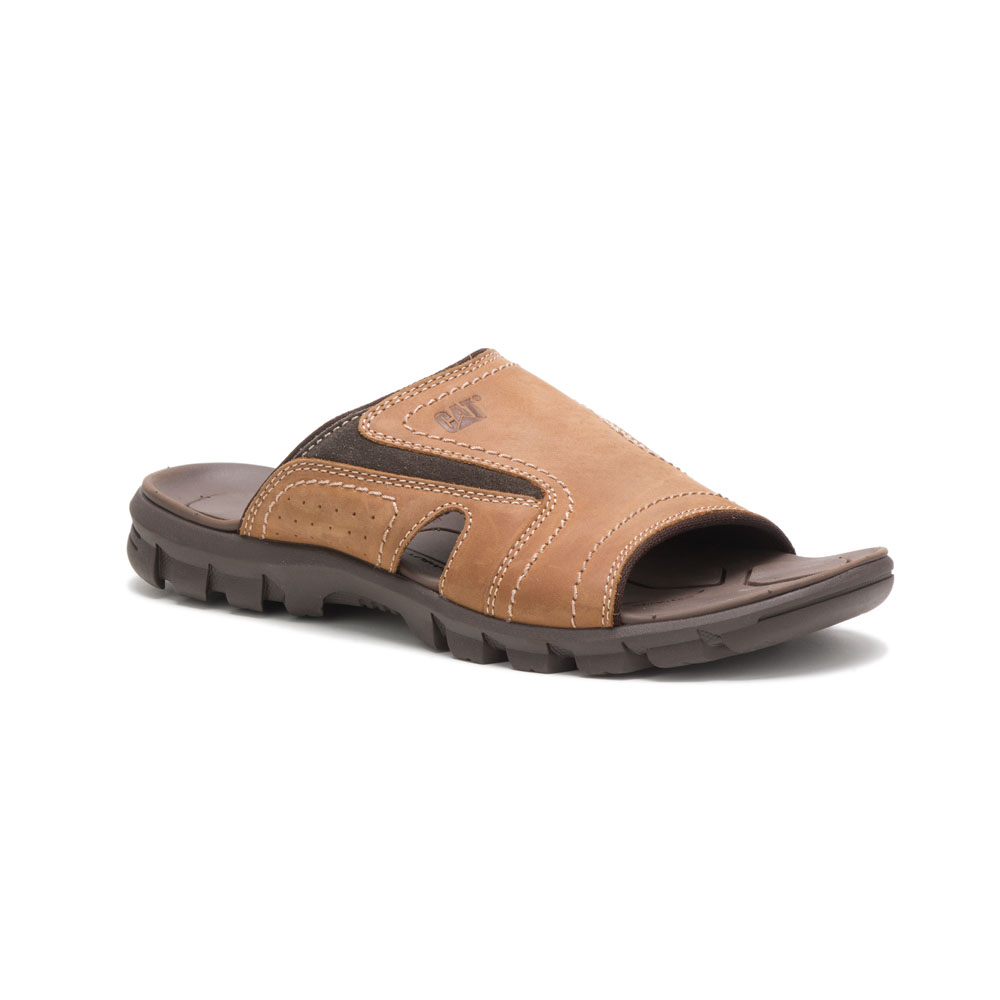 Men's Caterpillar Indigo Pak Sandals Brown Ireland QZJY02671